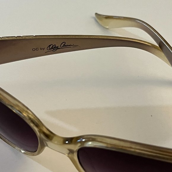 Oleg Cassini Womens Designer Sunglasses MOD1092 Brown Pearl Vintage - Picture 10 of 11